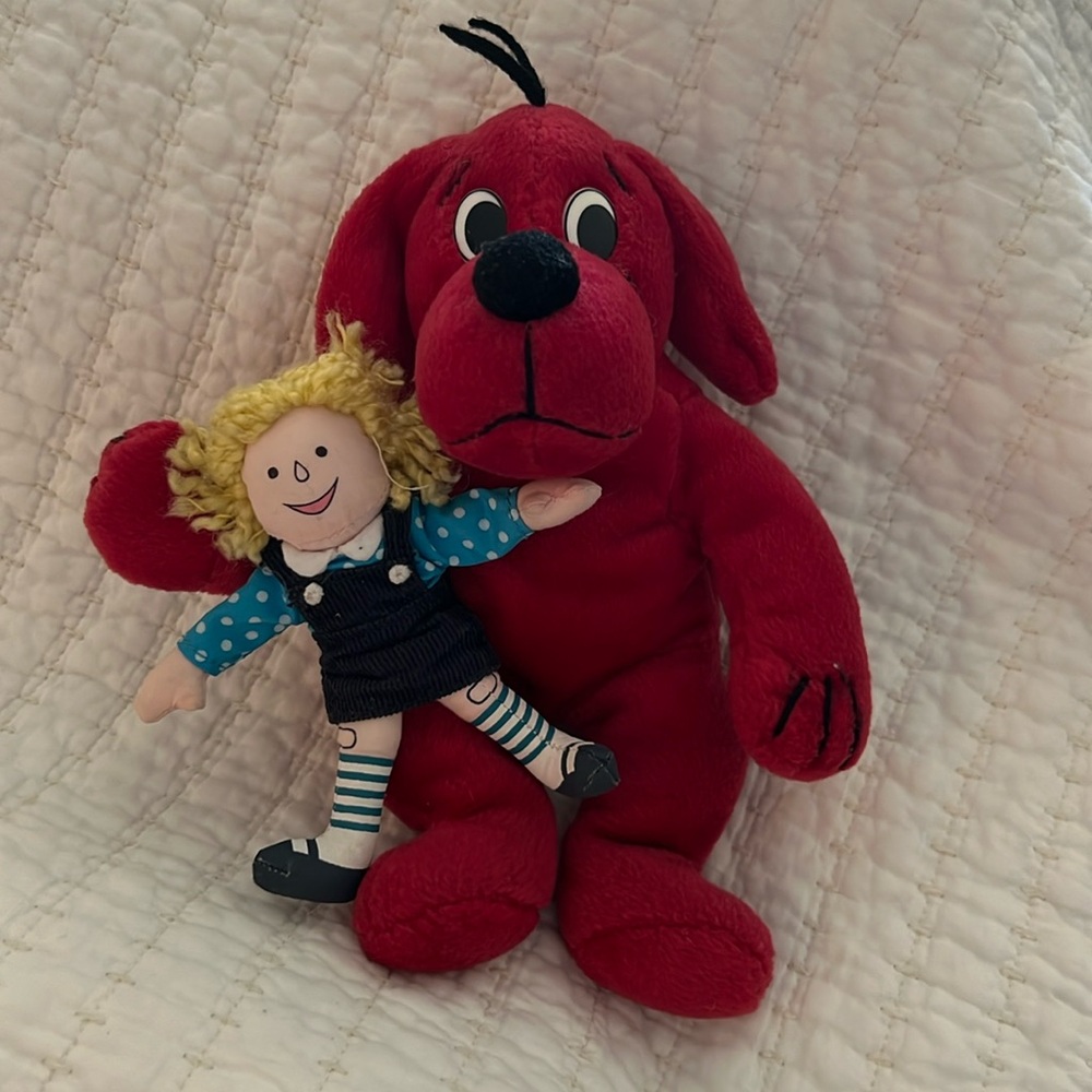 Clifford and Emily Plush Toy Vintage